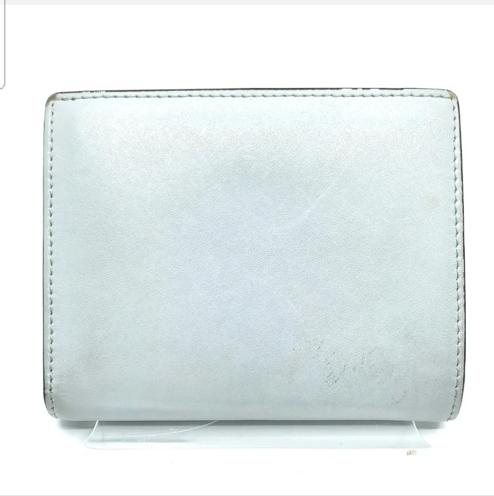 Fendi Wallet Gray Leather